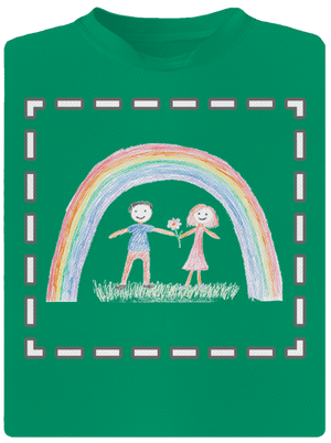 Detské kresby - Nahraj vlastnú detské športové tričko Kelly Green Mal