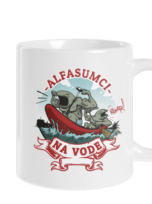 Alfasumci na vode klasický hrnček White