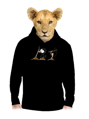 Nesprávny koniec detská mikina klokanka Black