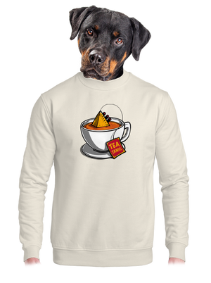 Teatanic unisex mikina bez kapucne Off White