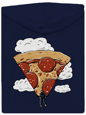 Pizzašutista pánska mikina na zips Navy