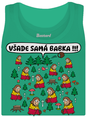 Všade samá babka dámske tielko klasické Mint Mal