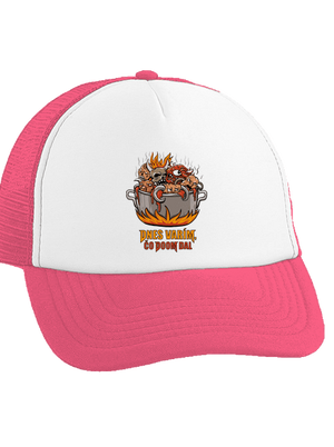 Čo Doom dal šiltovka truckerka Fluorescent Pink cap