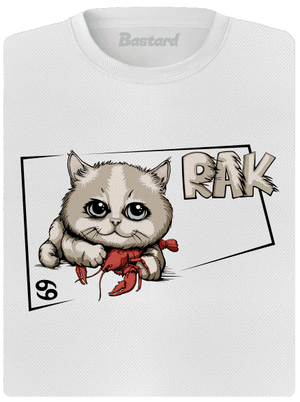 Mačací horoskop: Rak dámske športové tričko White