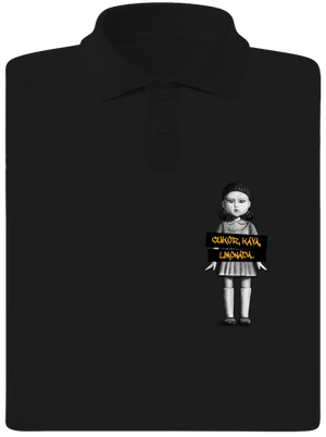 Cukor, káva, limonáda pánska polokošeľa Black