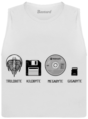 Trilobite dámske tielko voľné White