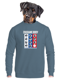 unisex mikina bez kapucne