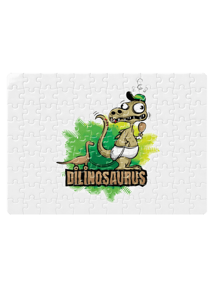 Dilinosaurus puzzle White