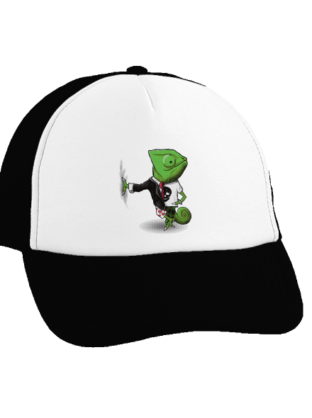 Majster prevlekov šiltovka truckerka Black cap