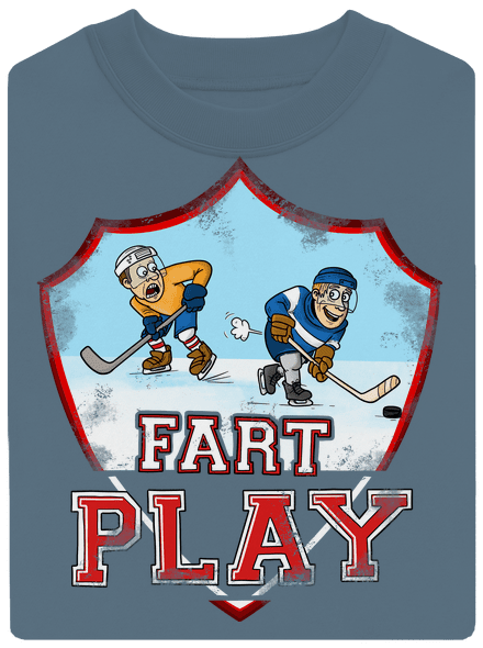 Fart Play unisex mikina bez kapucne Nordic Blue