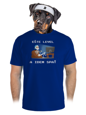 Ešte level pánske športové tričko Royal Blue Mal