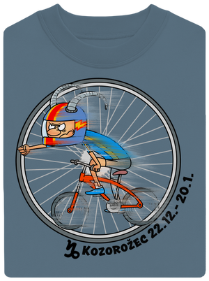 Cyklistický horoskop: Kozorožec unisex mikina bez kapucne Nordic Blue