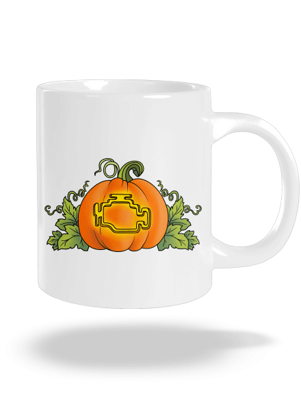 Strašidelný Halloween veľký hrnček White