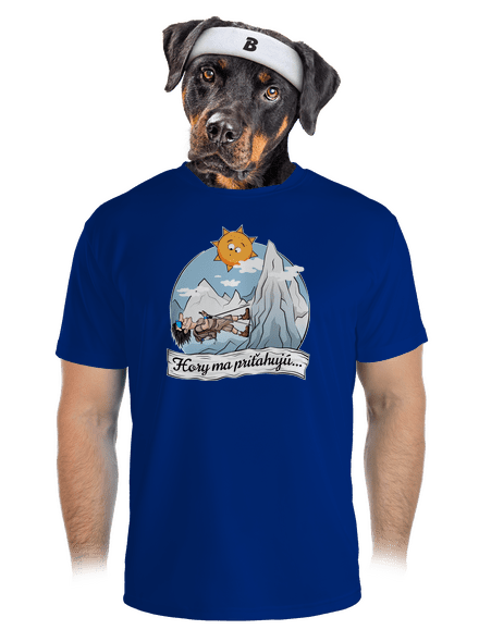 Hory ma priťahujú pánske športové tričko Royal Blue Mal