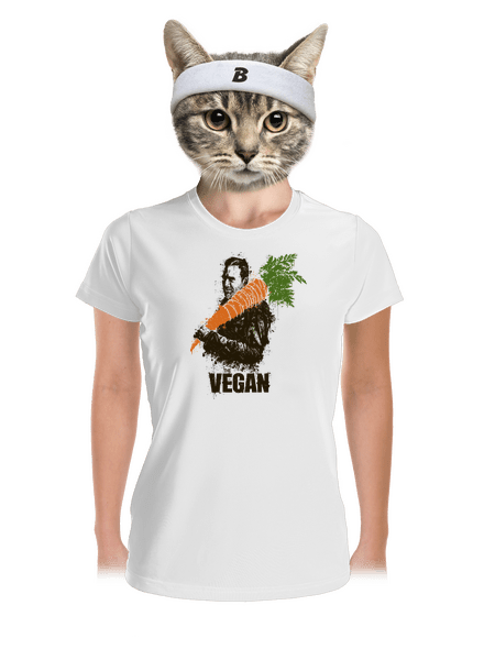 Vegan dámske športové tričko White
