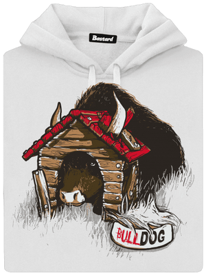 Bulldog dámska mikina klokanka White