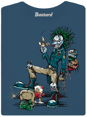 Evil Clown dámske tričko prémium Petrol Blue