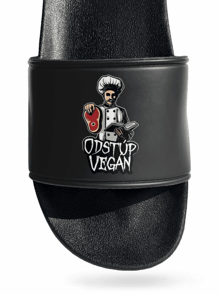 Odstup vegane šľapky Black