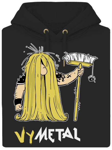 Metalista unisex mikina premium Dark Black