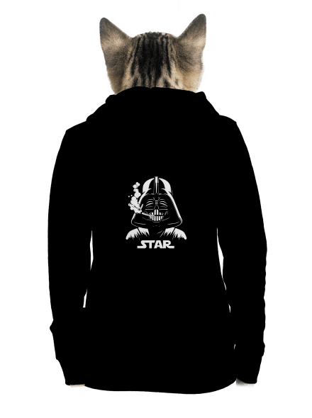 Darth Star dámska mikina na zips Black