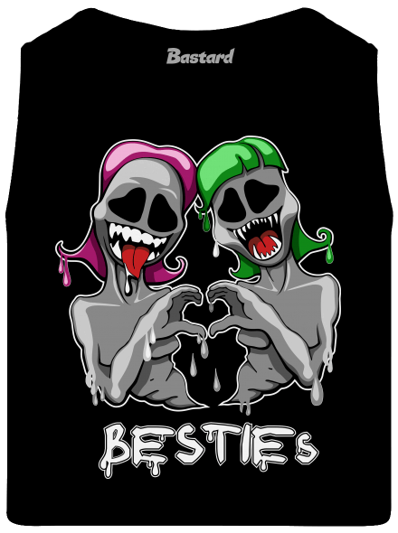Besties pánske tielko Black