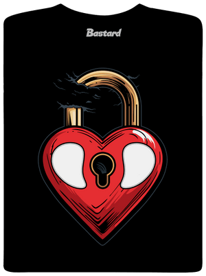 Zámok lásky pánske dlhý rukáv Black