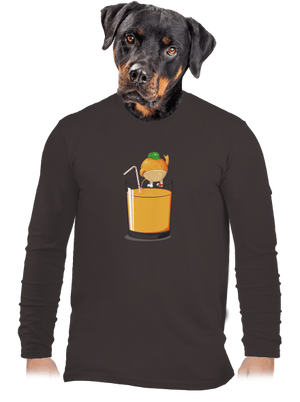 Opitý pomaranč pánske dlhý rukáv Bear Brown