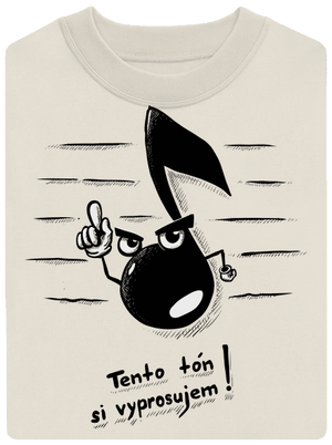 Tón unisex mikina bez kapucne Off White