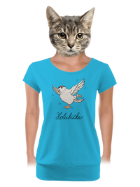 dámske tričko s lemom