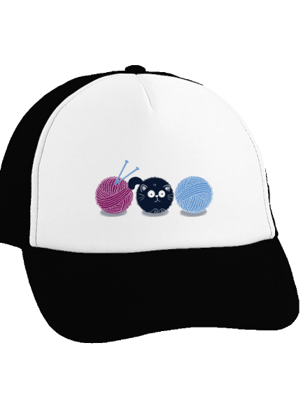 Klbko šiltovka truckerka Black cap