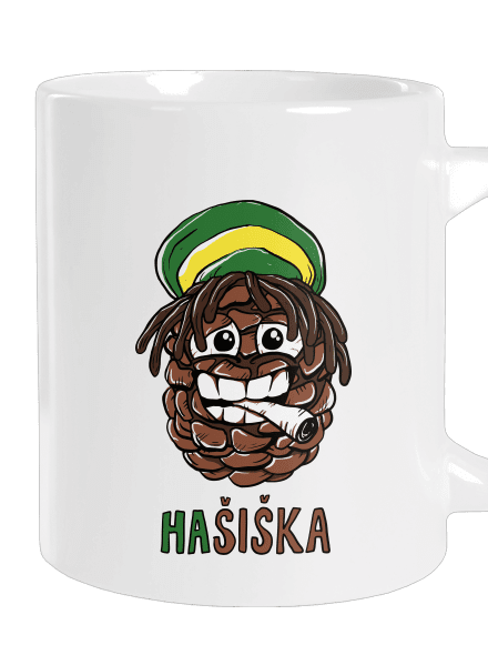 Hašiška veľký hrnček White