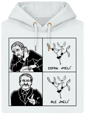 Cimrman: Copak jmelí unisex mikina premium Snowwhite