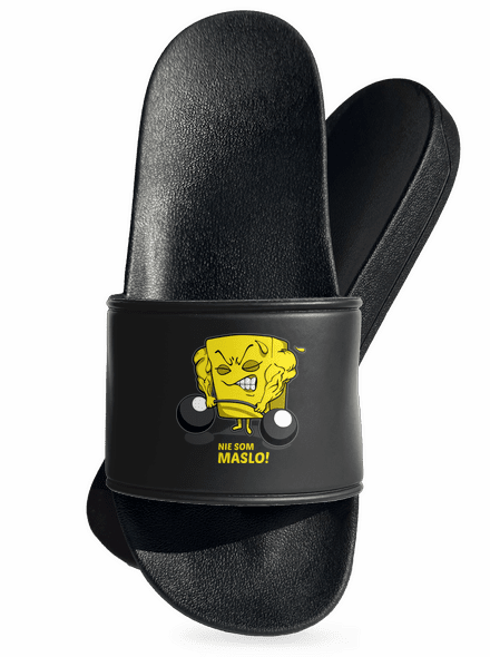 Nie som maslo šľapky Black