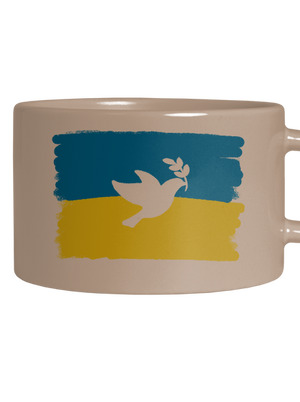 Ukrajina - Holubica hrnček makronka Brown Macaron