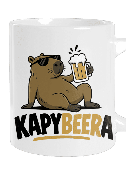 Kapybeera veľký hrnček White