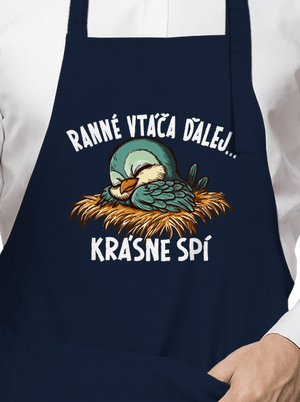 Ranné vtáča spí zástera Navy