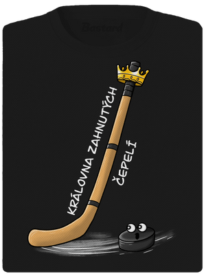 Kráľ zahnutých čepelí - hokej dámske športové tričko Black
