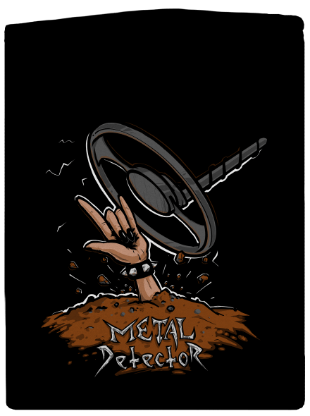 Metal detector dámska mikina na zips Black