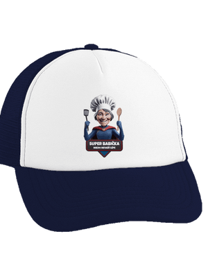 Super babička šiltovka truckerka French Navy cap