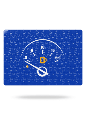 Prázdna nádrž puzzle White