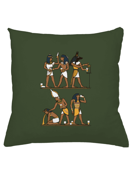 Egyptská párty vankúš Olive Green