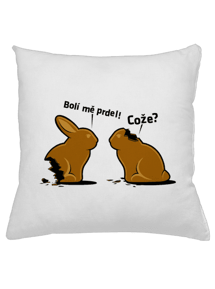Bolí ma prdel vankúš White