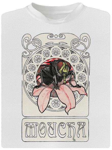 Mucha detské športové tričko White