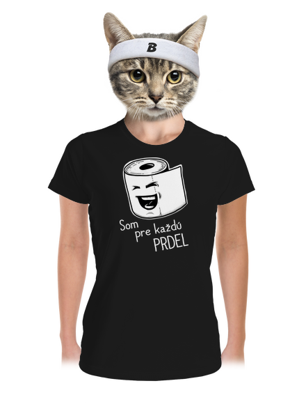 Prdel dámske športové tričko Black