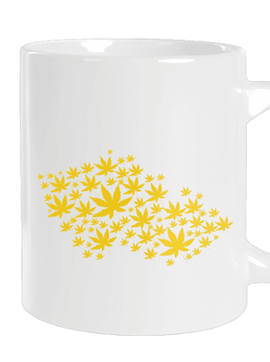 Ganja Country veľký hrnček White