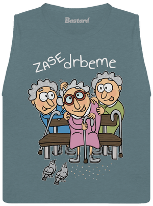 Zase drbeme dámske tielko voľné Heather Deep Teal