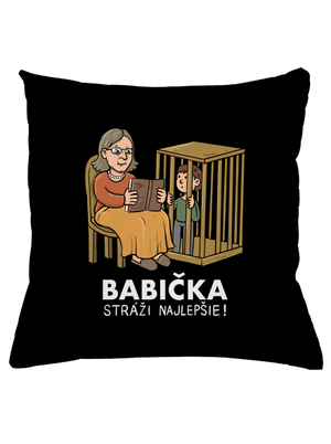 Babička stráži najlepšie vankúš Black
