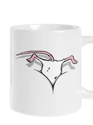 Myš vo výstrihu klasický hrnček White