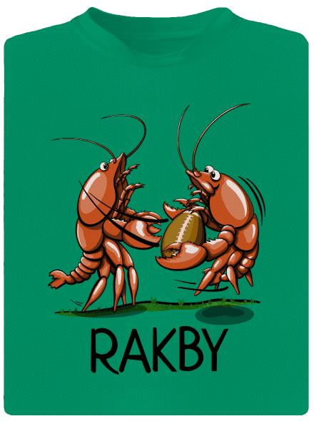 Rakby detské športové tričko Kelly Green Mal