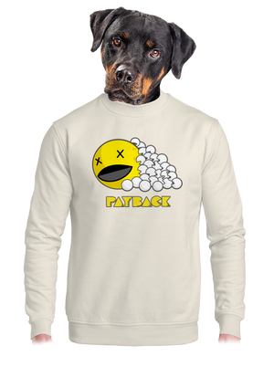 Payback unisex mikina bez kapucne Off White